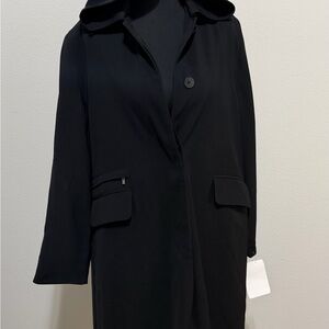 NWT Anne Klein Black Petite Coat